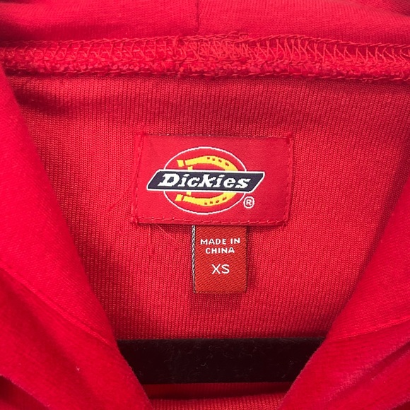DICKIES Women’s Red Pullover Raglan Hood - Picture 4 of 6